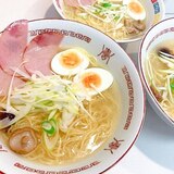 インスタント麺ですが☆美味しい半熟卵の塩ラーメン